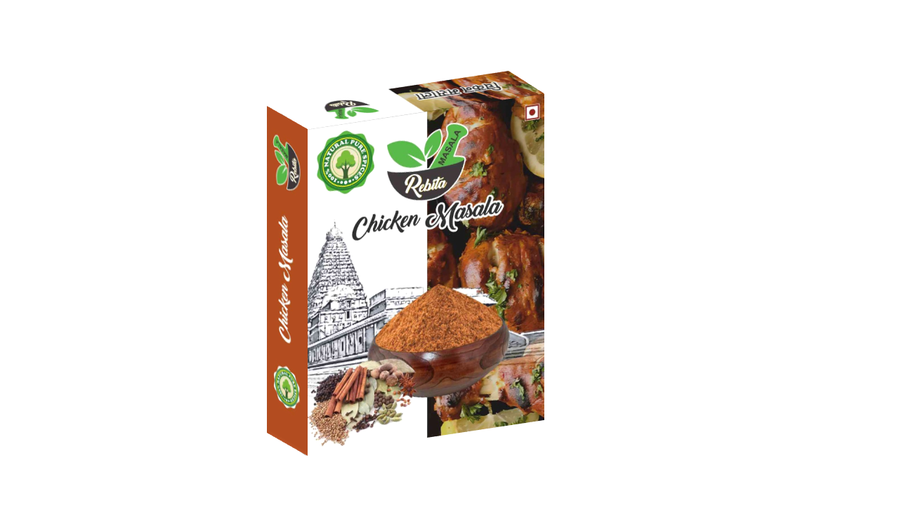 Rebita Chicken Masala Powder box